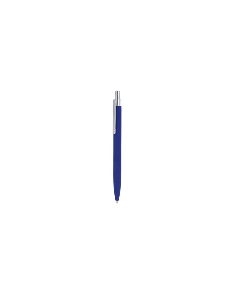 Stylo publicitaire  Iridon Matières : caoutchouc Couleurs : bleu marine objet promotionnel éco-responsable