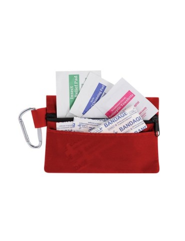 Kit publicitaire d'urgence Fredek Matières : polyester Couleurs : rouge cadeau collaborateur premium