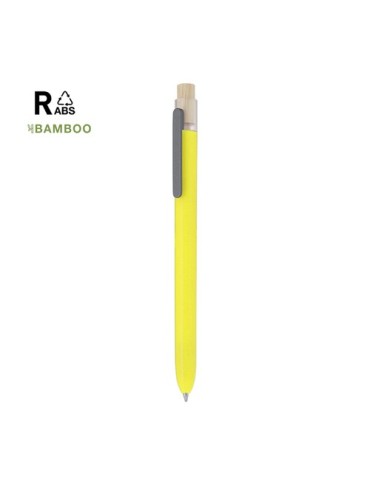Stylo publicitaire  Pelnak Matières : bambou Couleurs : bleu marine objet promotionnel éco-responsable 2