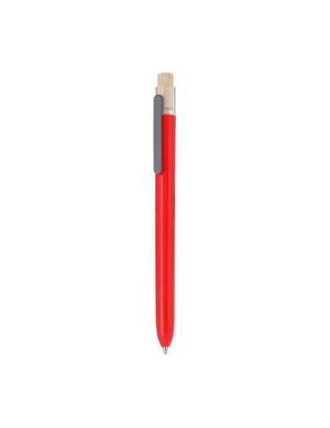 Stylo publicitaire  Pelnak Matières : bambou Couleurs : bleu marine objet publicitaire robuste