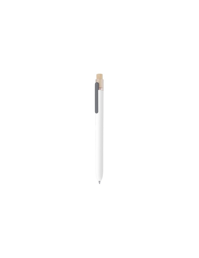 Stylo publicitaire  Pelnak Matières : bambou Couleurs : blanc goodies publicitaire événementiel