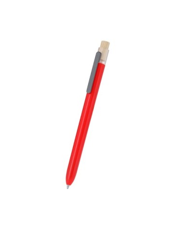 Stylo publicitaire  Pelnak Matières : bambou Couleurs : noir cadeau affaires élégant