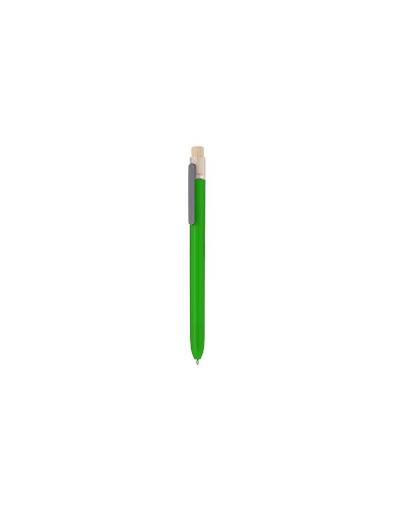 Stylo publicitaire  Pelnak Matières : bambou Couleurs : vert personnalisable avec votre logo