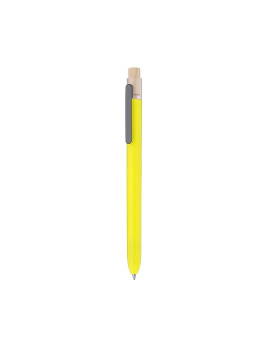 Stylo publicitaire  Pelnak Matières : bambou Couleurs : vert personnalisation sur mesure