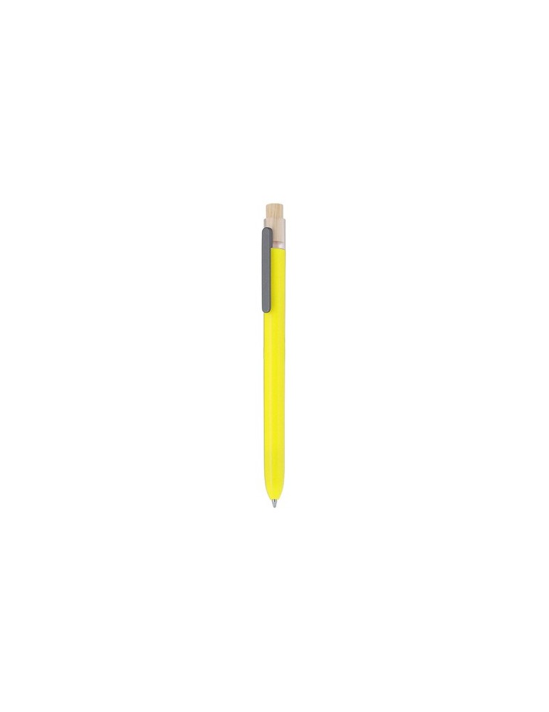 Stylo publicitaire  Pelnak Matières : bambou Couleurs : bleu impression haute définition