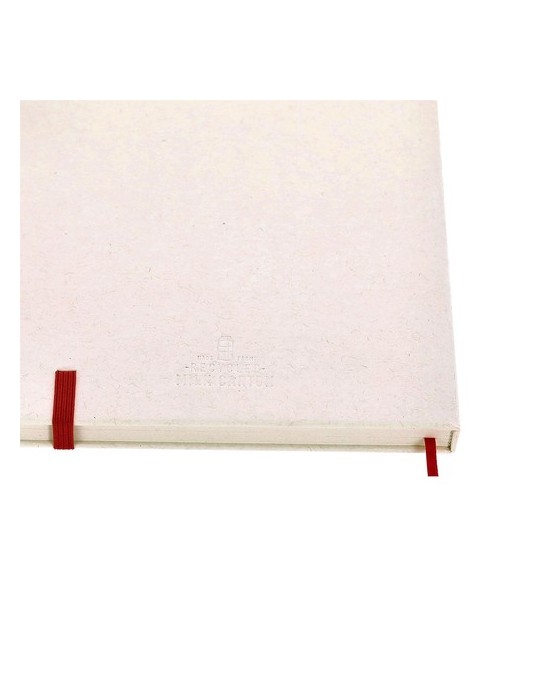 Bloc-notes publicitaire personnalisé Kejar Couleurs : bleu Matières : carton de lait recyclé cadeau affaires élégant