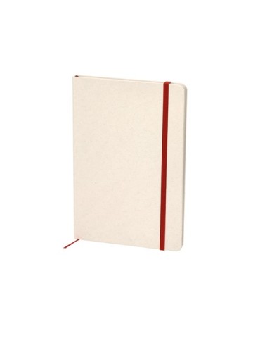 Bloc-notes publicitaire personnalisé Kejar Couleurs : rouge Matières : carton de lait recyclé personnalisation rapide en France