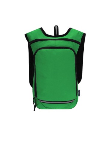 Sac à dos personnalisé  Rinix Couleurs : noir Matières : polyester recyclé cadeau affaires élégant