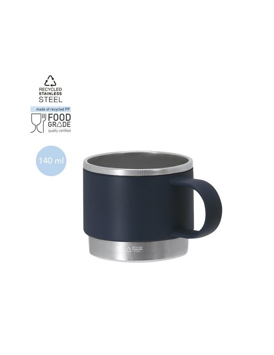 Tasse  personnalisée Blakent Couleurs : blanc Matières : polypropylène (PP) recyclé goodies publicitaire événementiel