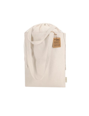 Sac Publicitaire Éco-responsable Flerix Matières : coton recyclé Couleurs : naturel cadeau entreprise pas cher