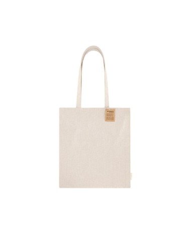 Sac Publicitaire Éco-responsable Flerix Matières : coton recyclé Couleurs : naturel marquage laser ultra précis