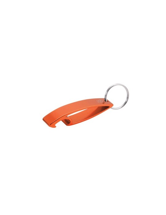 Porte-Clés Éco-responsable Ouvre Bouteille Personnalisé Niken Matières : aluminium recyclé  Couleurs : vert marquage couleur écl