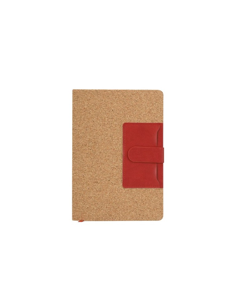 Bloc Notes Publicitaire Éco-responsable Rosiuk Matières : liège Couleurs : rouge goodies publicitaire événementiel