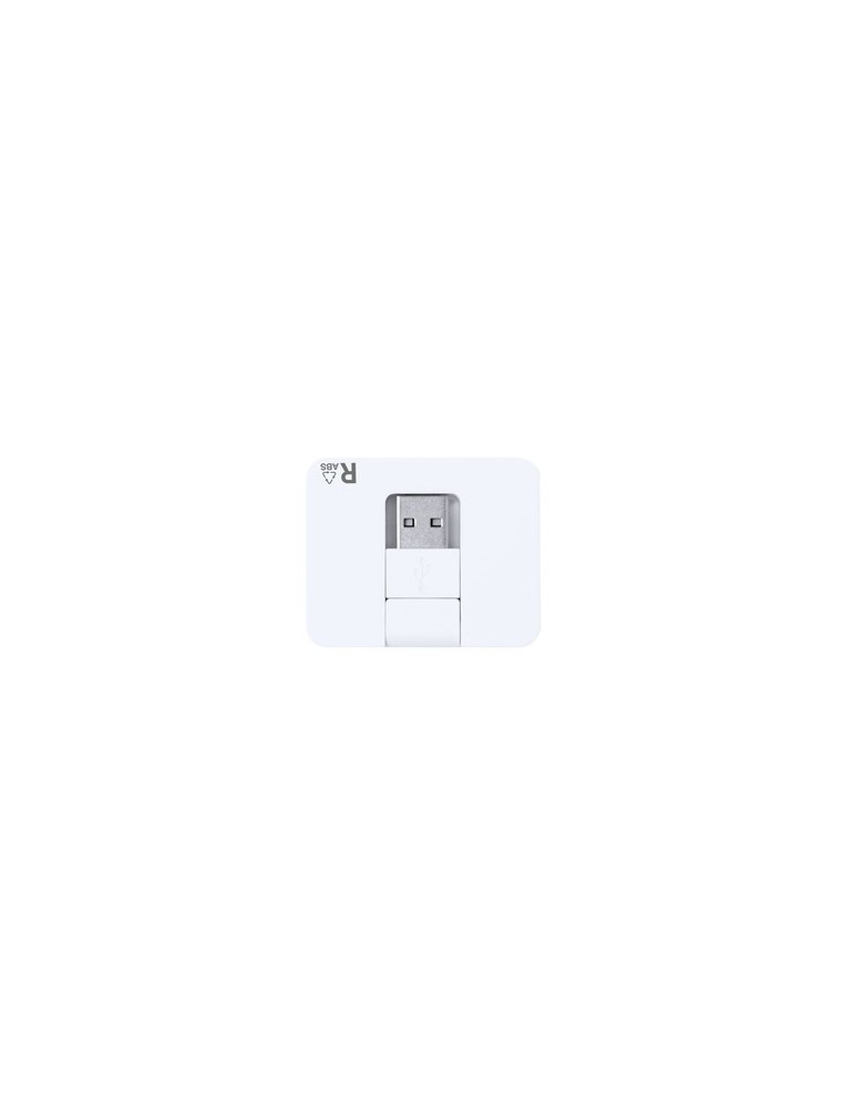 Port USB Éco-responsable de la marque Baycen Matières : ABS recyclé Couleurs : blanc