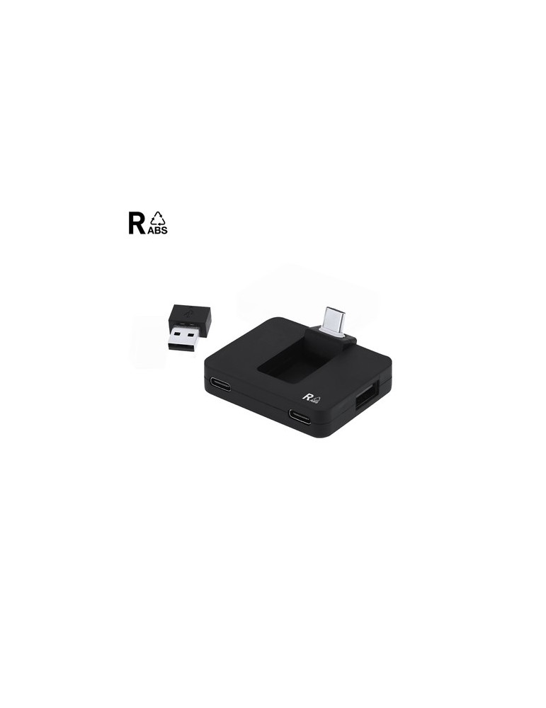 Port USB Éco-responsable de la marque Baycen Matières : ABS recyclé Couleurs : blanc goodies publicitaire événementiel