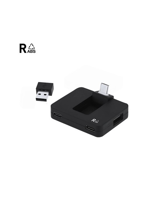 Port USB Éco-responsable de la marque Baycen Matières : ABS recyclé Couleurs : blanc goodies publicitaire événementiel