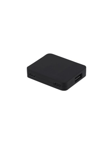 Port USB Éco-responsable de la marque Baycen Matières : ABS recyclé Couleurs : noir livraison express 24h 48h