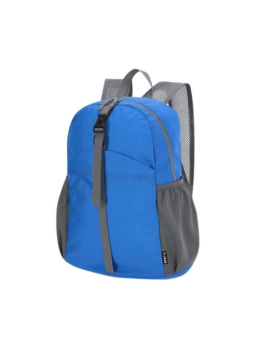 Sac à Dos Publicitaire Pliable Chermel Matières : PET recyclé Couleurs : bleu cadeau client original