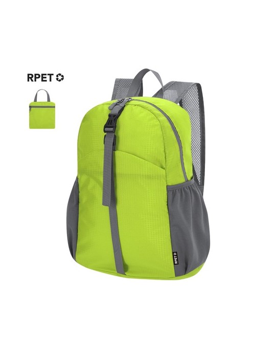 Sac à Dos Publicitaire Pliable Chermel Matières : PET recyclé Couleurs : bleu marine marquage laser ultra précis