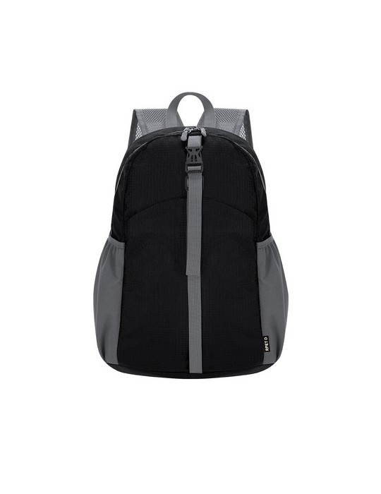 Sac à Dos Publicitaire Pliable Chermel Matières : PET recyclé Couleurs : noir goodies publicitaire événementiel