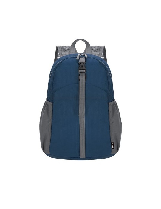 Sac à Dos Publicitaire Pliable Chermel Matières : PET recyclé Couleurs : noir cadeau affaires élégant
