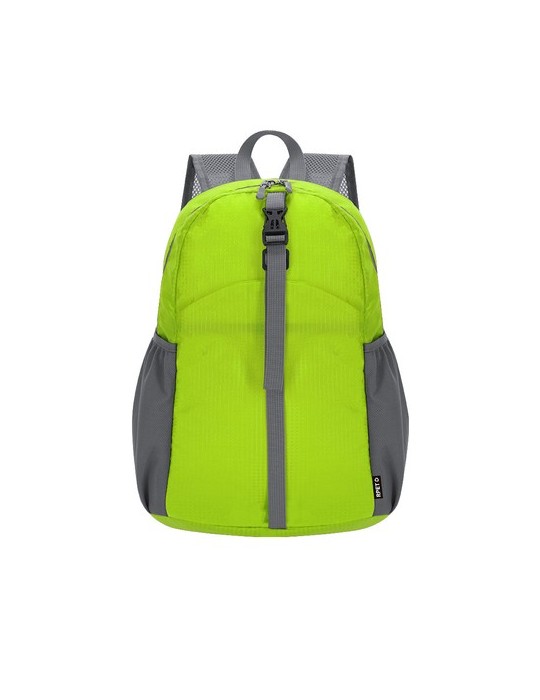 Sac à Dos Publicitaire Pliable Chermel Matières : PET recyclé Couleurs : vert cadeau entreprise pas cher