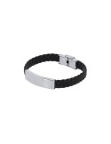 Bracelet Publicitaire Personnalisé Mubark Matières : simili cuir Couleurs : argenté