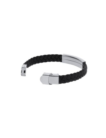Bracelet Publicitaire Personnalisé Mubark Matières : simili cuir Couleurs : argenté livraison express 24h 48h