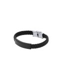 Bracelet Publicitaire Personnalisé Mubark Matières : simili cuir Couleurs : noir personnalisable avec votre logo