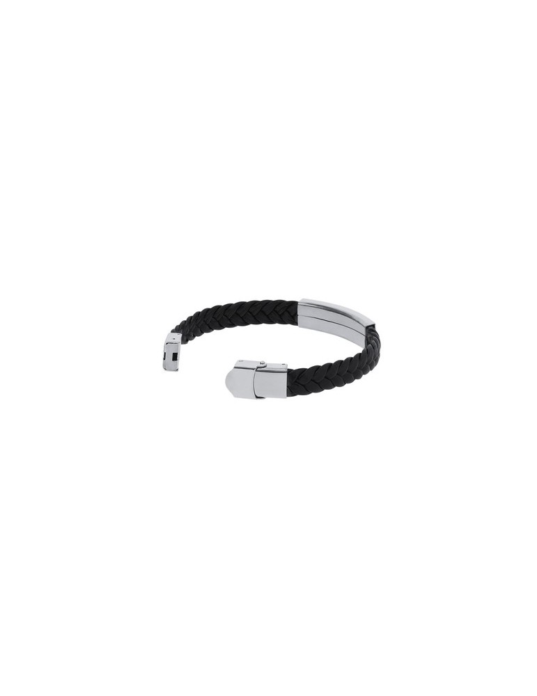 Bracelet Publicitaire Personnalisé Mubark Matières : simili cuir Couleurs : noir objet promotionnel éco-responsable