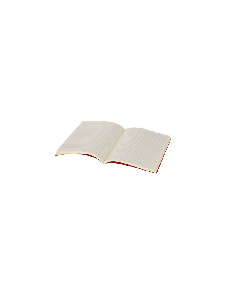 Cahier Publicitaire Éco-responsable Qeton Matières : carton recyclé Couleurs : rouge impression haute définition
