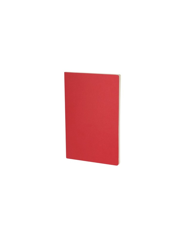 Cahier Publicitaire Éco-responsable Qeton Matières : carton recyclé Couleurs : bleu marine marquage couleur éclatante