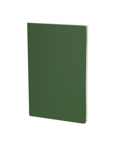 Cahier Publicitaire Éco-responsable Qeton Matières : carton recyclé Couleurs : bleu marine personnalisation rapide en France