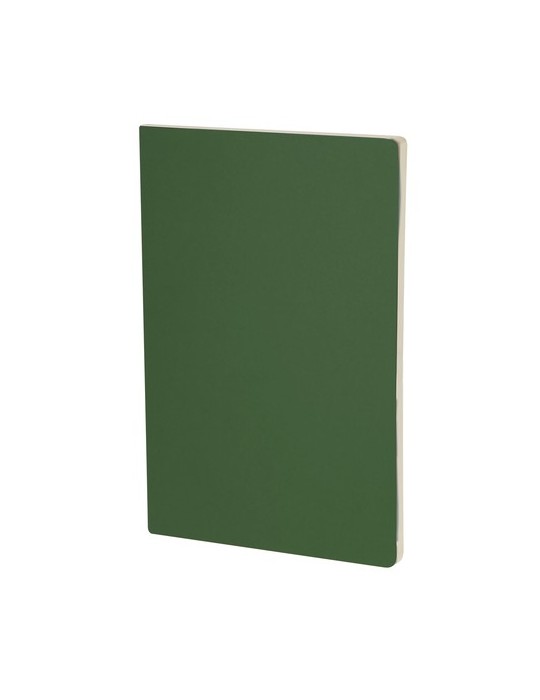 Cahier Publicitaire Éco-responsable Qeton Matières : carton recyclé Couleurs : bleu marine personnalisation rapide en France