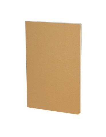 Cahier Publicitaire Éco-responsable Qeton Matières : carton recyclé Couleurs : noir marquage couleur éclatante