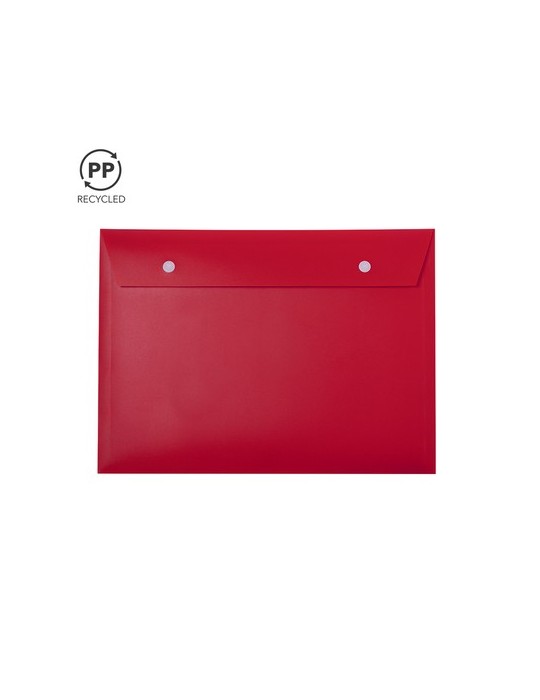 Porte-Documents Publicitaire Éco-responsable Gynster Couleurs : rouge Matières : polypropylène (PP) recyclé impression haute déf