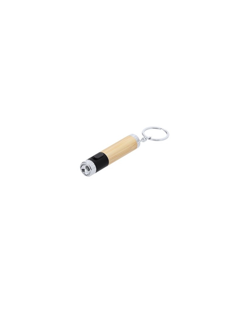 Porte-Clés Éco-responsable avec Lampe Zungux Matières : bambou Couleurs : bleu cadeau client original