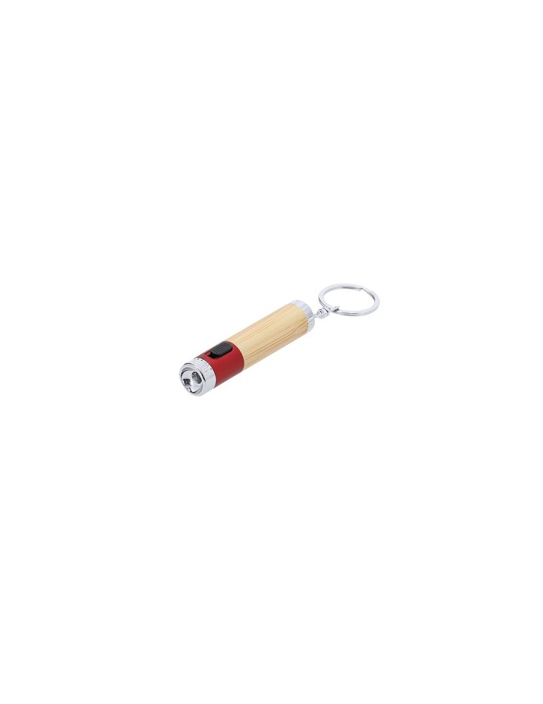 Porte-Clés Éco-responsable avec Lampe Zungux Matières : bambou Couleurs : bleu objet promo petit budget