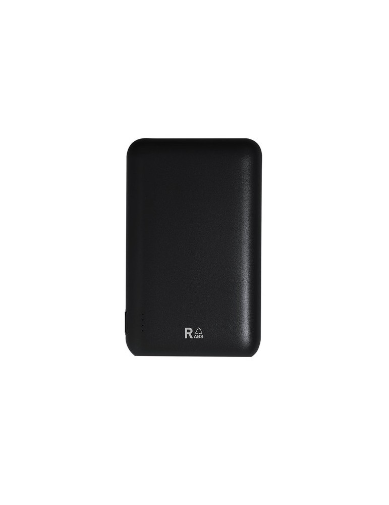 Power Bank Éco-responsable de 20000 mAh - Telkax Matières : ABS recyclé Couleurs : noir