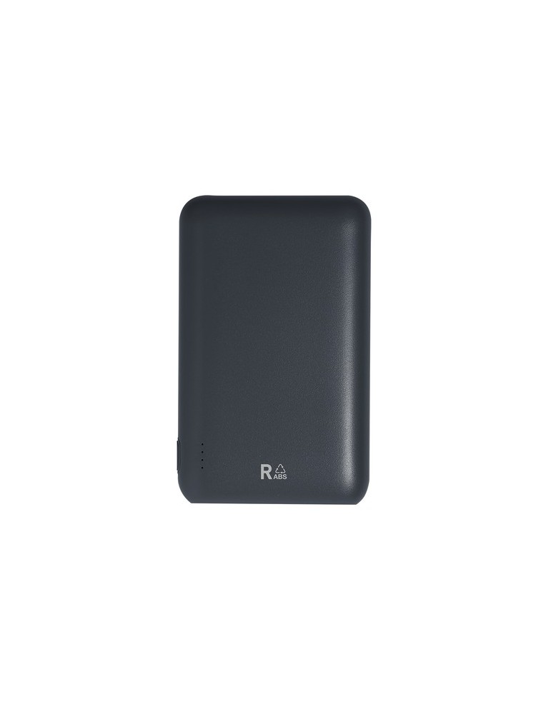 Power Bank Éco-responsable de 20000 mAh - Telkax Matières : ABS recyclé Couleurs : noir accessoire événementiel unique