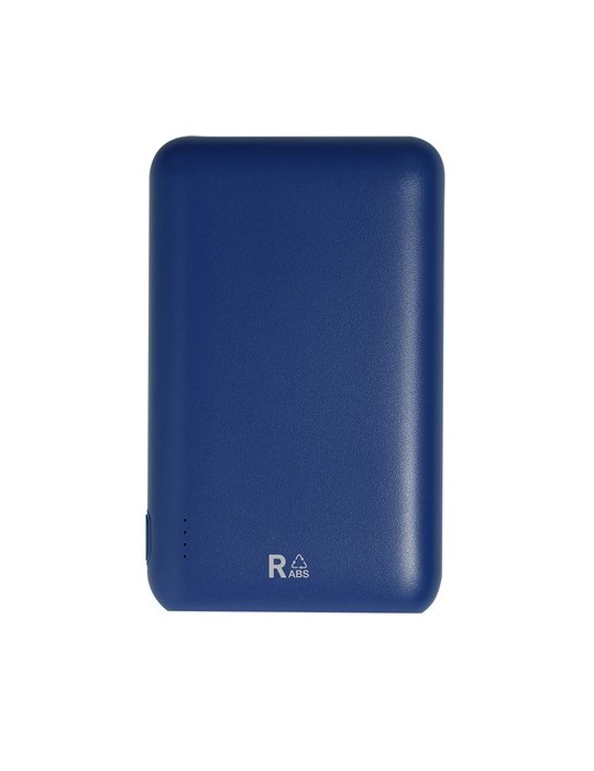 Power Bank Éco-responsable de 20000 mAh - Telkax Matières : ABS recyclé Couleurs : bleu marquage laser ultra précis