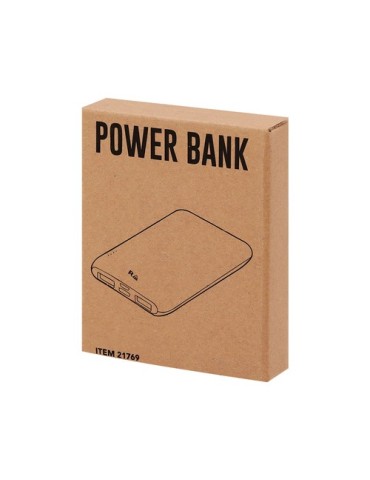 Power Bank Éco-responsable de 20000 mAh - Telkax Matières : ABS recyclé Couleurs : jaune marquage laser ultra précis