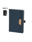 Bloc Notes Publicitaire Éco-responsable Zarek Couleurs : noir Matières : polyester recyclé goodies publicitaire événementiel