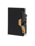 Bloc Notes Publicitaire Éco-responsable Zarek Couleurs : noir Matières : polyester recyclé livraison express 24h 48h