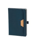 Bloc Notes Publicitaire Éco-responsable Zarek Couleurs : bleu marine Matières : polyester recyclé impression haute définition