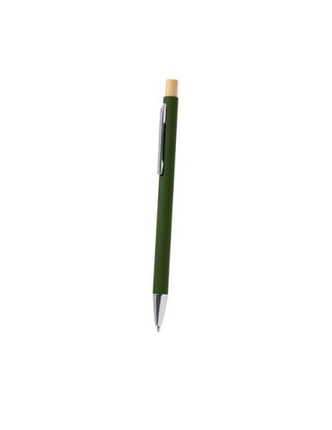 Stylo Publicitaire Éco-responsable Kosif Matières : bambou Couleurs : gris marquage couleur éclatante