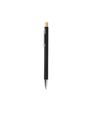 Stylo Publicitaire Éco-responsable Kosif Matières : bambou Couleurs : gris marquage couleur éclatante