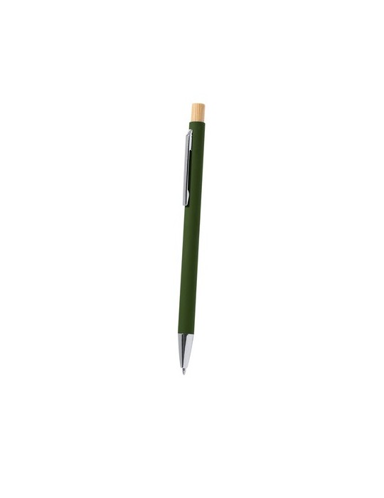 Stylo Publicitaire Éco-responsable Kosif Matières : bambou Couleurs : vert impression logo haute qualité