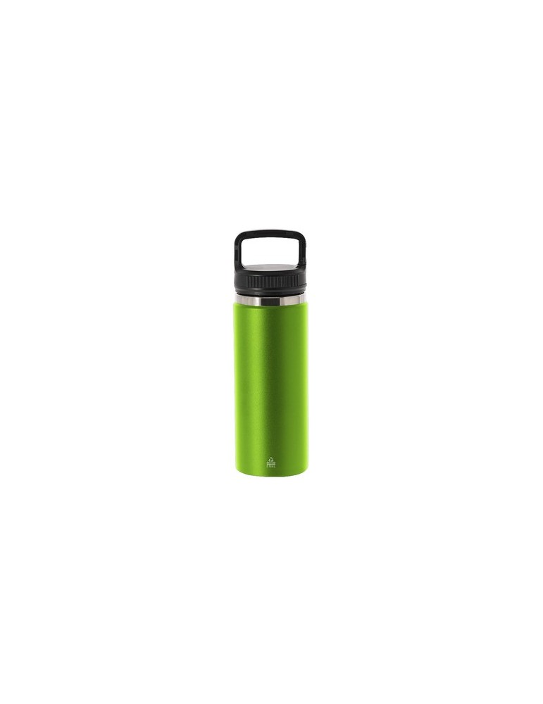 Bidon Éco-responsable Thermique Nabrax Couleurs : vert clair Matières : acier inoxydable recyclé
