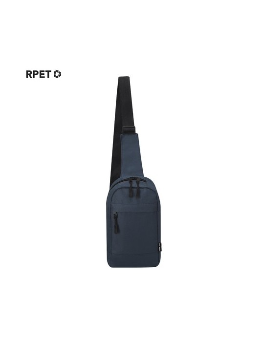 Bandoulière Personnalisée Éco-responsable - Palan Couleurs : bleu marine Matières : polyester recyclé cadeau entreprise pas cher